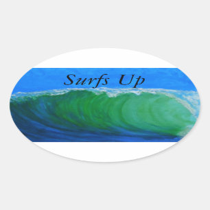 stickers pare-chocs Bubblepacific, surfs UP