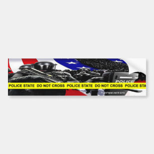Stickers pare-chocs de l'état de la police