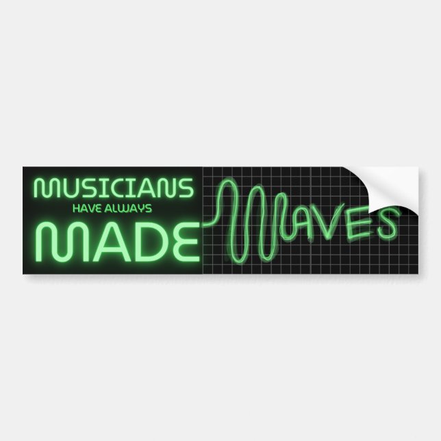 Stickers pare-chocs de musiciens Fabriqué (Devant)