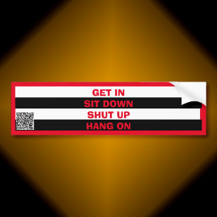 Stickers pare-chocs des règles passagers