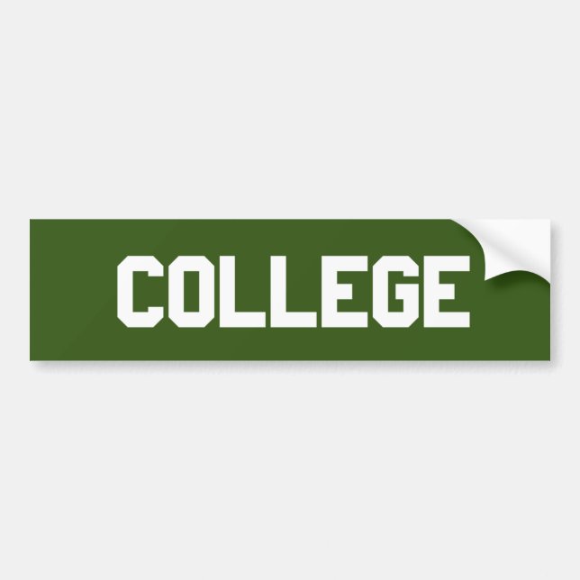 Stickers pare-chocs du collège (Devant)