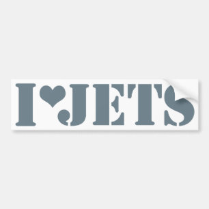 Stickers pare-chocs I Luv Jets