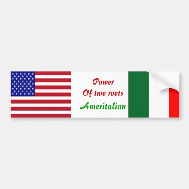 stickers pare-chocs italiens américains (Devant)