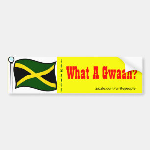 stickers pare-chocs jamaïcains - quel gwaan
