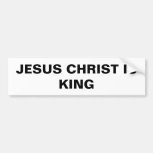 Stickers pare-chocs "Jésus Christ est roi"