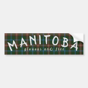 Stickers pare-chocs Manitoba Tartan