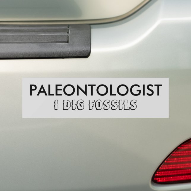 Stickers pare-chocs PALEONTOLOGIST I DIG FOSSILS (En voiture)