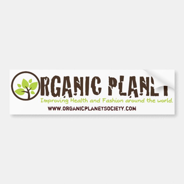 Stickers pare-chocs Planète biologique (Devant)
