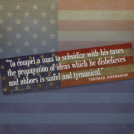 Stickers pare-chocs Thomas Jefferson