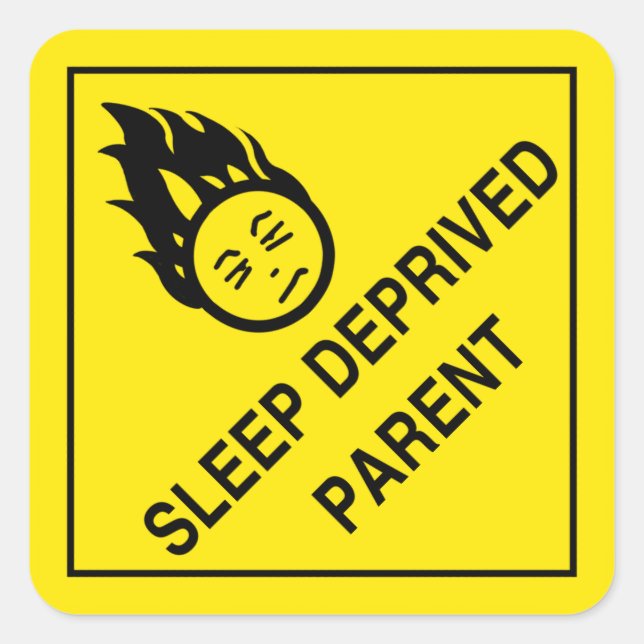 Stickers parents privés de sommeil (Devant)