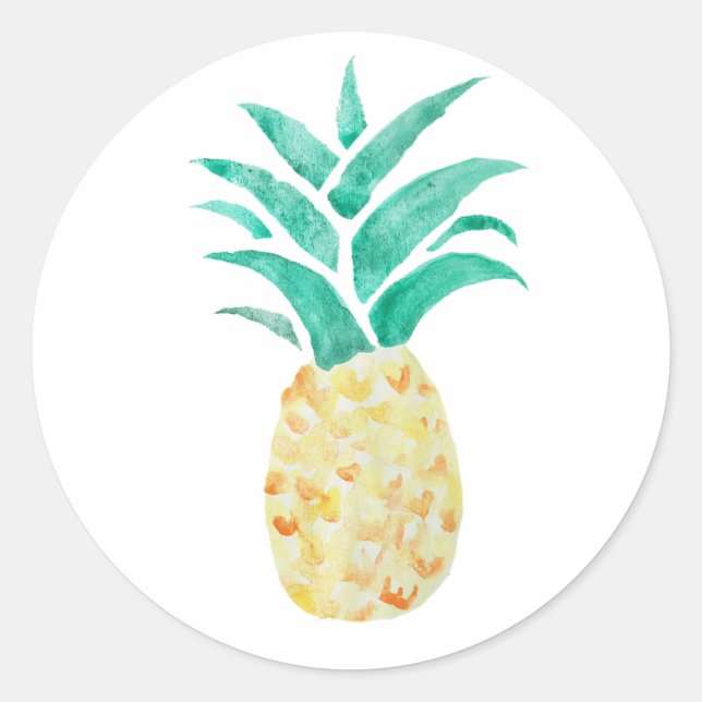 Stickers Partie Tropicale à l'ananas (Devant)