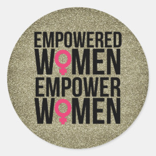 Stickers Parties scintillant en or pour femmes