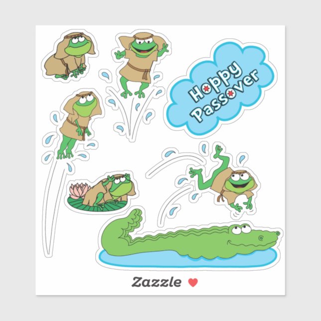 Stickers Passover Hoppy Passover Personnalisé En F (Feuille)