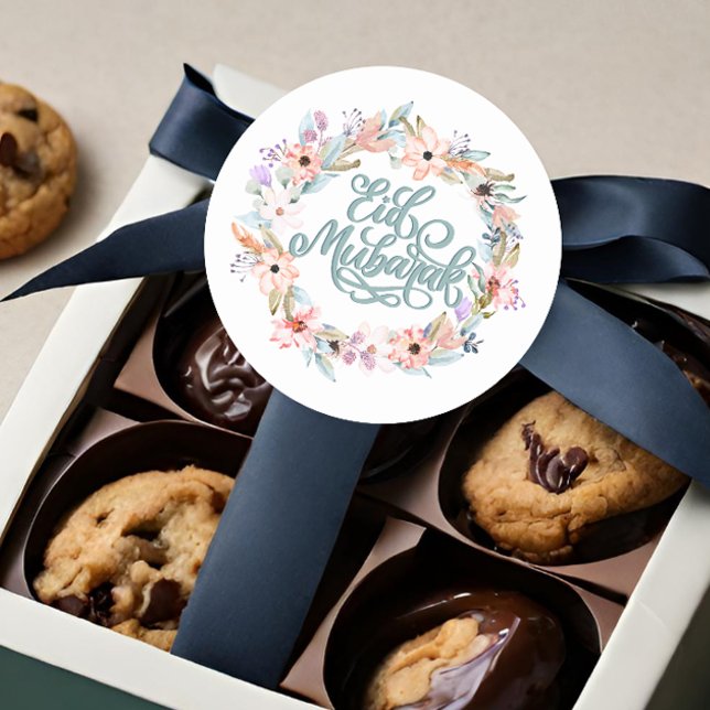 Stickers Pastel Floral Eid Moubarak (Créateur téléchargé)