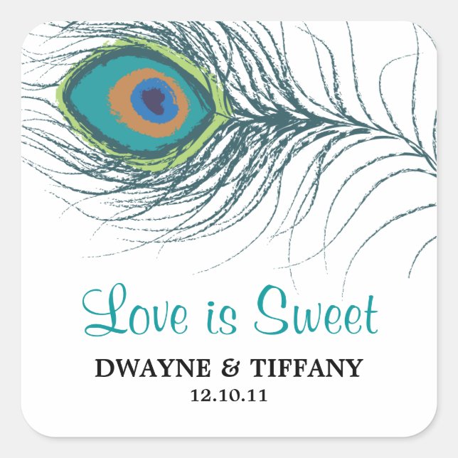 Stickers Peacock Feather (Devant)