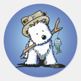 Stickers pêcheurs KiniArt Westie