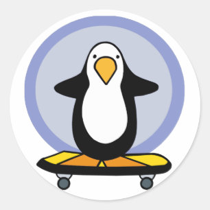 stickers Penguin Skateboard