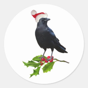 Stickers père Noël Crow