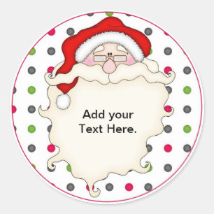 Stickers père Noël Cupcake Toppers