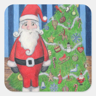 Stickers père Noël et Arbre de Noël