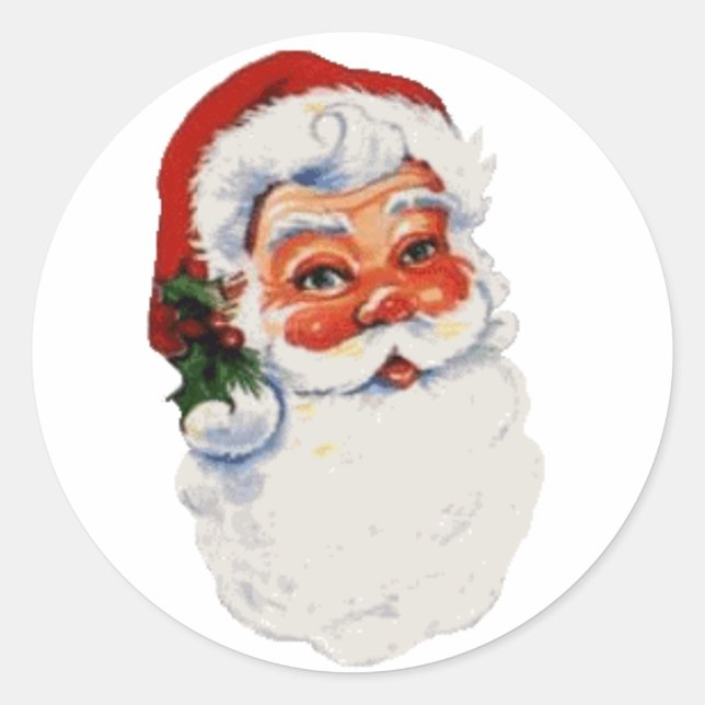 Stickers Père Noël vintages (Devant)