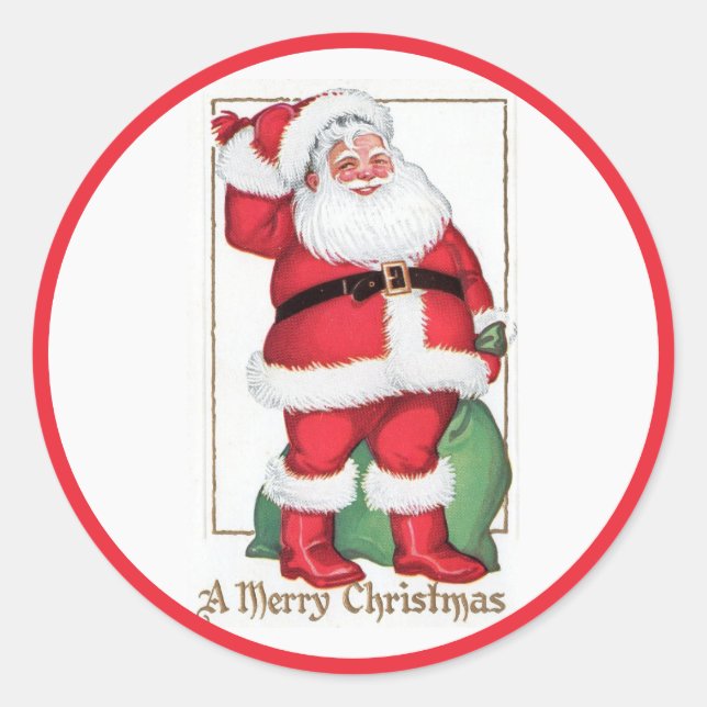 Stickers Père Noël vintages (Devant)