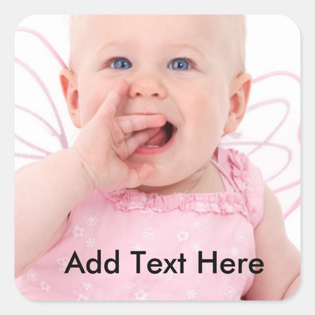 Stickers personnalisés avec photos - ajouter du te (Devant)