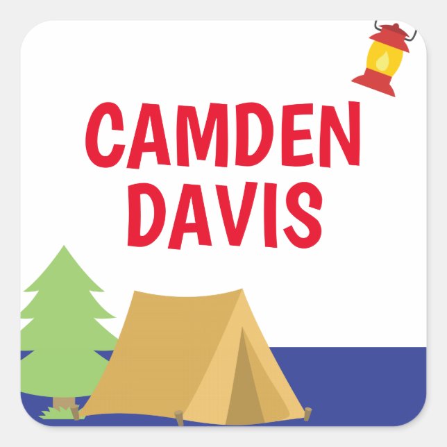 Stickers personnalisés du camp d'été (Devant)