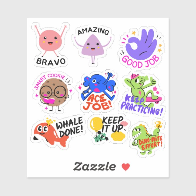 Stickers personnalisés en vinyle découpés sur mesu (Feuille)