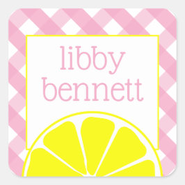 Stickers Personnalisés Lémonade Rose