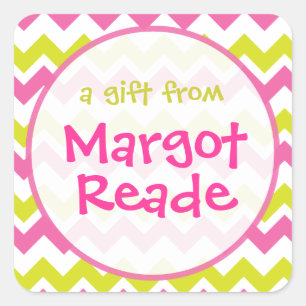 Stickers personnalisés Pink and Lime Green