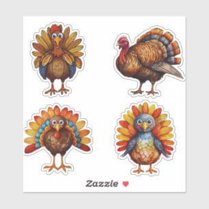Stickers Personnalisés pour dinde pour enfants