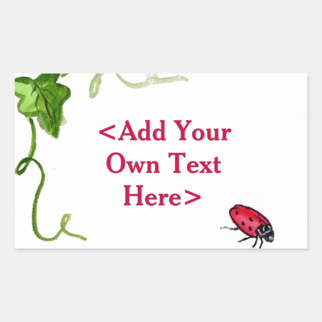 Stickers personnalisés pour les insectes roux (Devant)