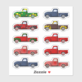 Stickers Petit Rouge (et autres couleurs) Camion