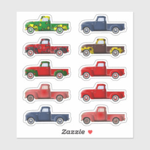 Stickers Petit Rouge (et autres couleurs) Camion