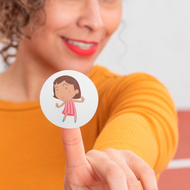 Stickers Petite Fille mignonne (Créateur téléchargé)