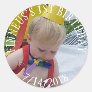 Stickers photo d'anniversaire
