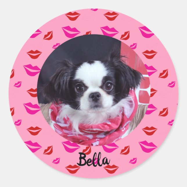 Stickers photo et baisers personnalisés (Devant)