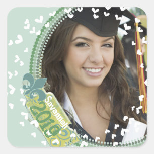 Stickers Photo Graduation Mint Aqua