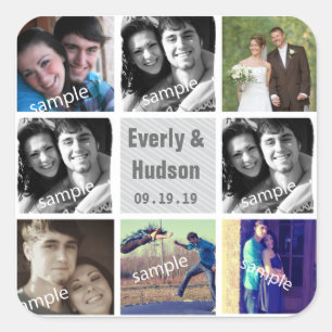 Stickers photo mariage