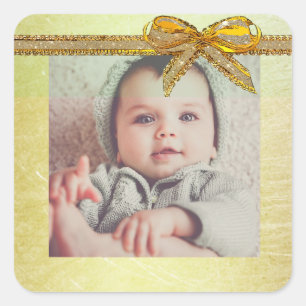 Stickers photo pour bébé Gold Genre Neutre