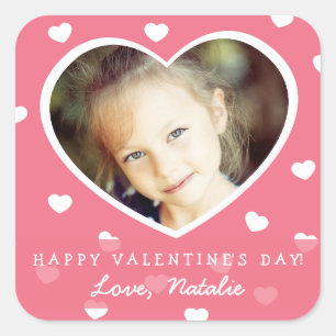 Stickers photo Valentine personnalisés