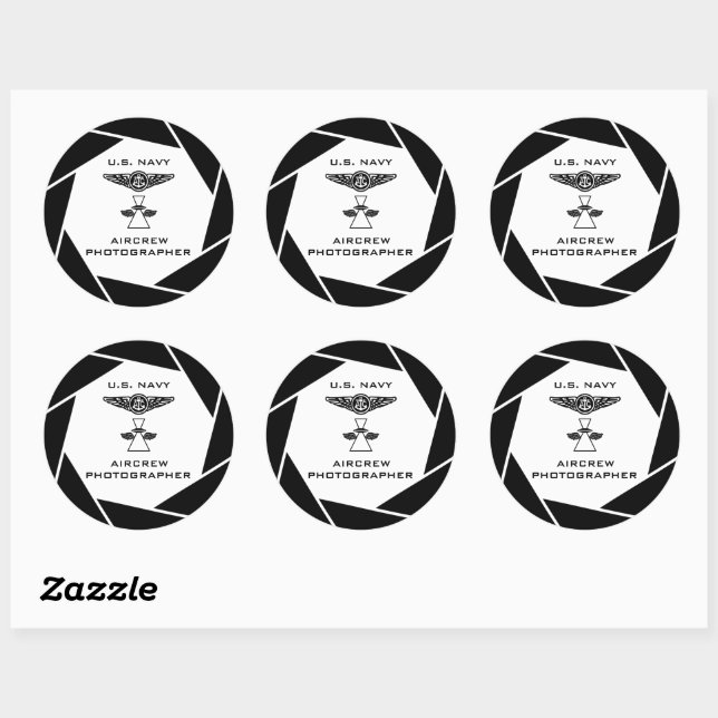 Stickers photographe de la marine (Feuille)