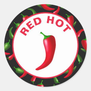 Stickers Piment rouge customisé