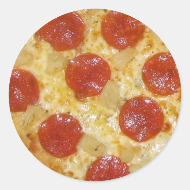 stickers pizza - personnaliser (Devant)