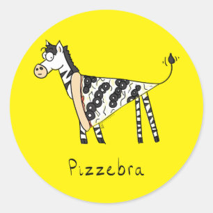 Stickers Pizzebra Pizza Zebra