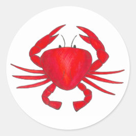Stickers Plage de crabe rouge du Maryland