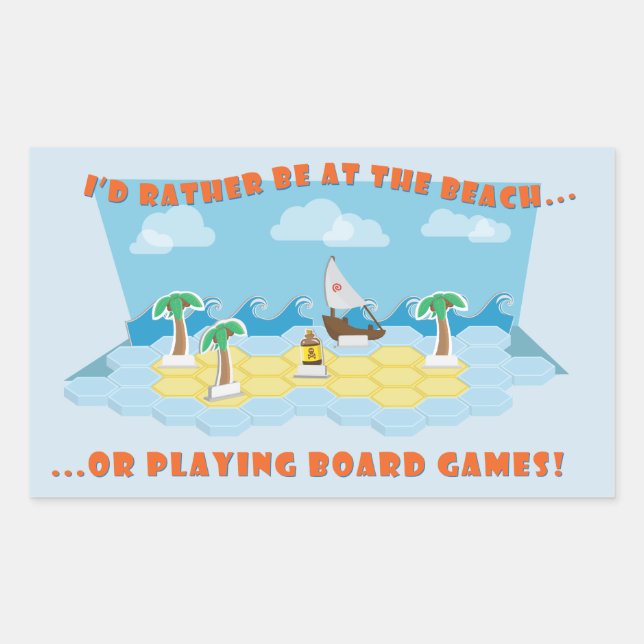 Stickers Plages et Jeux de société (Devant)