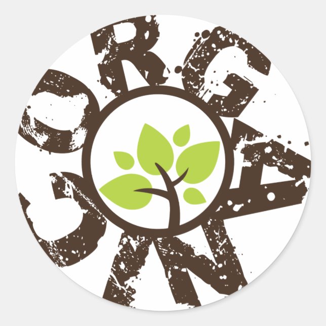 Stickers Planète Biologique Arbre Vert Biologique (Devant)