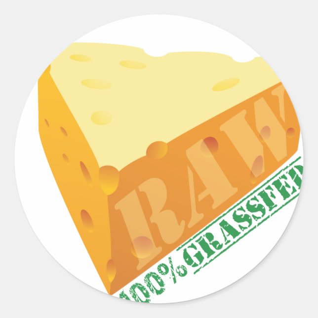 Stickers Planète Biologique au fromage cru (Devant)